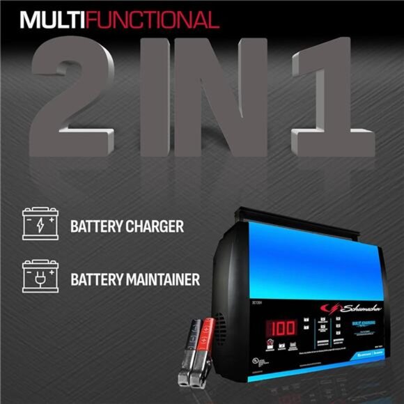 SC1304 6/12V Fully Automatic Battery Charger and 3/15A Maintainer - Picture 2 of 7